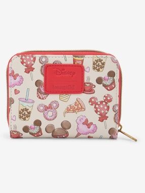 Loungefly × Disney • Mickey Mouse & Minnie Mouse Treats Mini Zipper Wallet